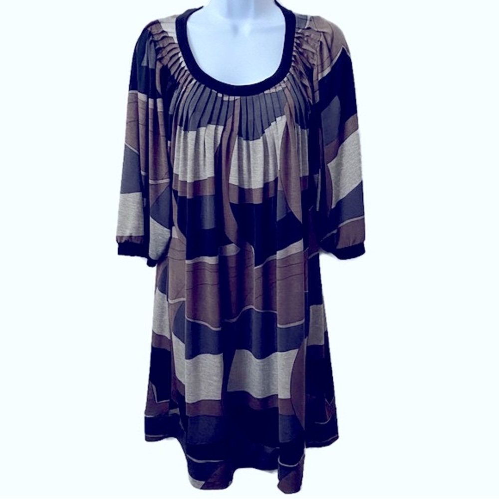 Rabbit Designs, Vintage, Camo-like Print Dress
